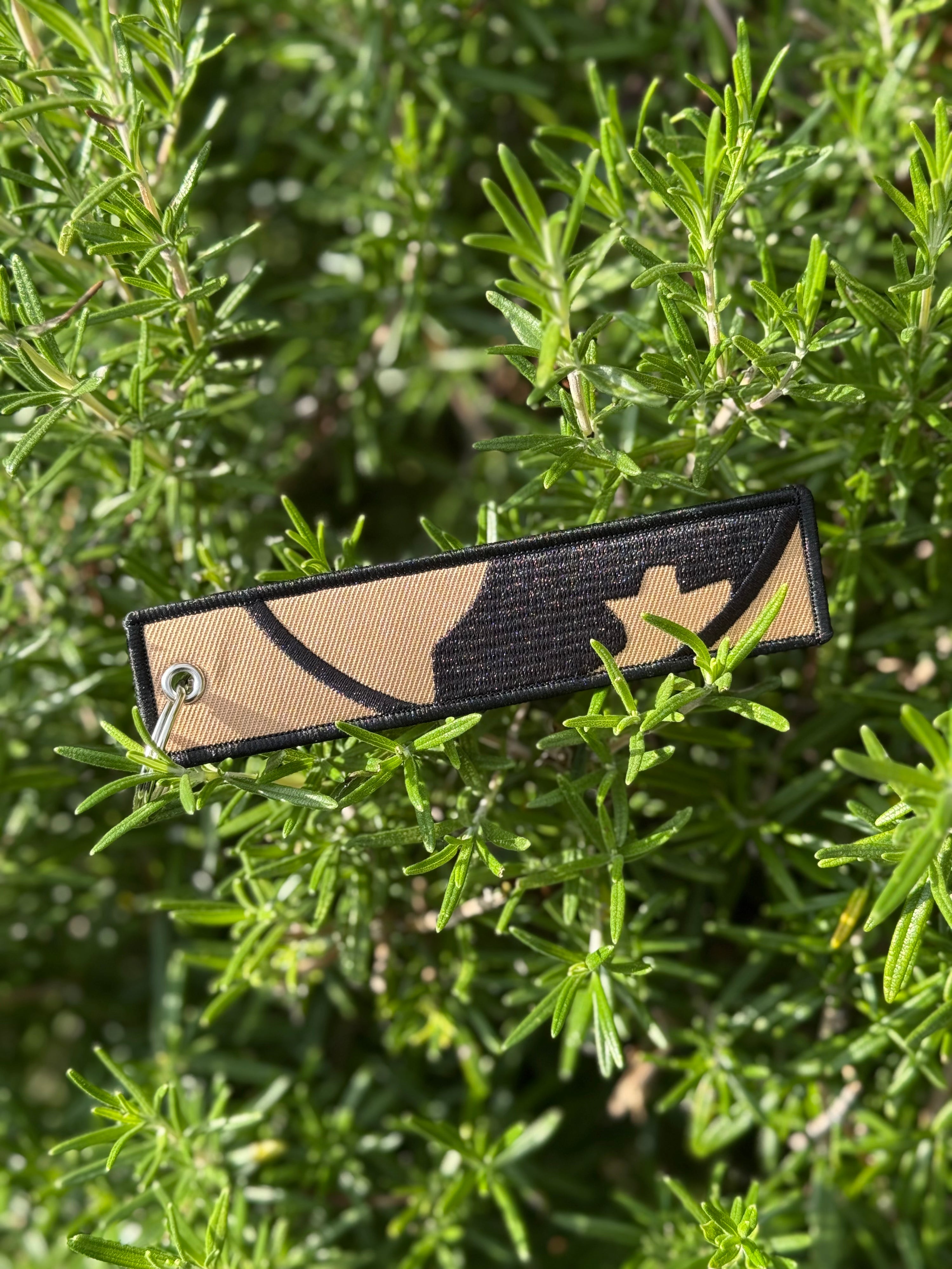 Flight Tag Key Chain - Tan