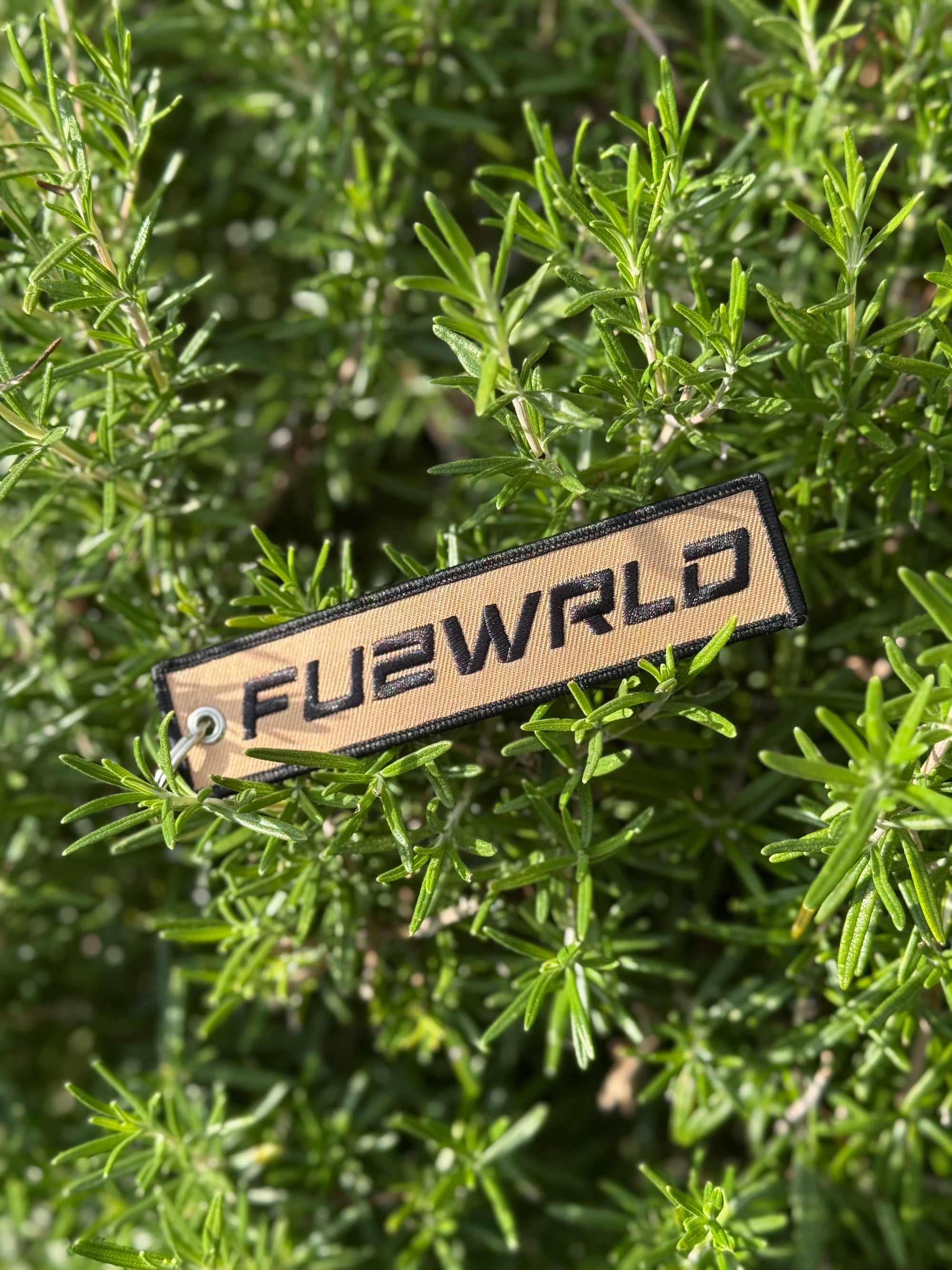 Flight Tag Key Chain - Tan