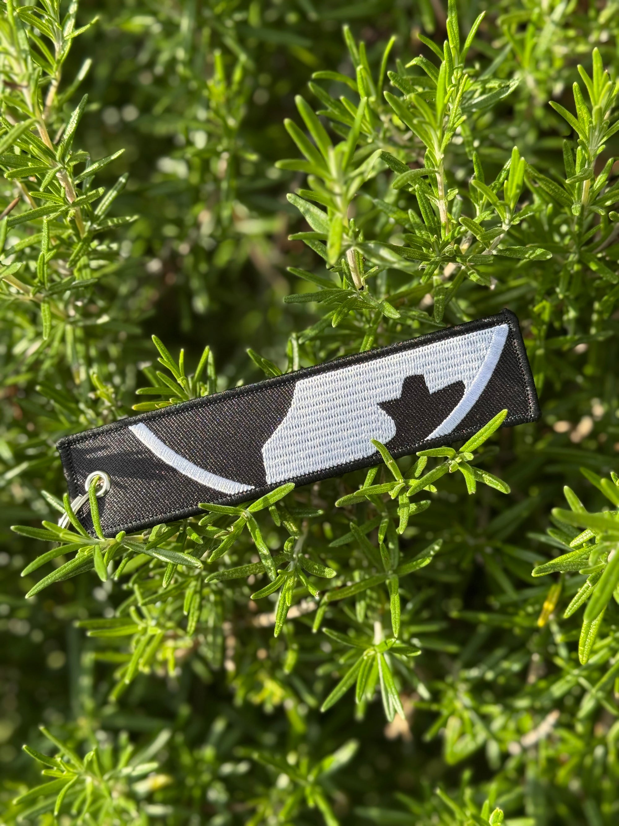 Flight Tag Key Chain - Black