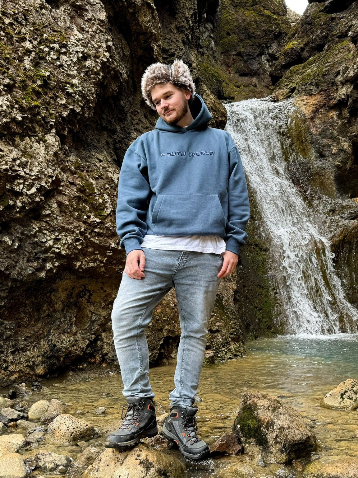 The Signature Hoodie - Rustic Blue