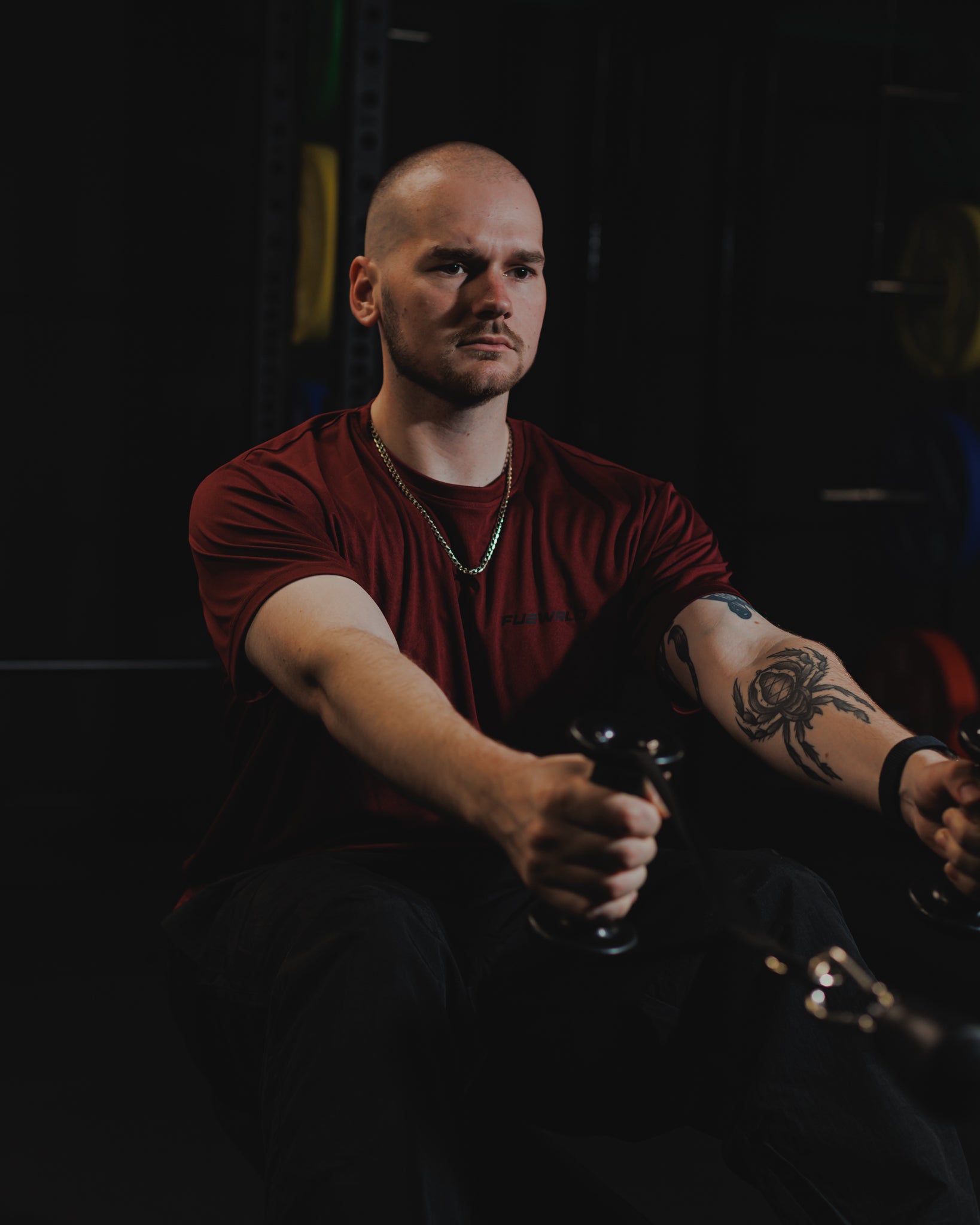 The Gym Tee - Burgundy